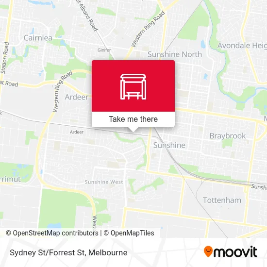 Mapa Sydney St/Forrest St