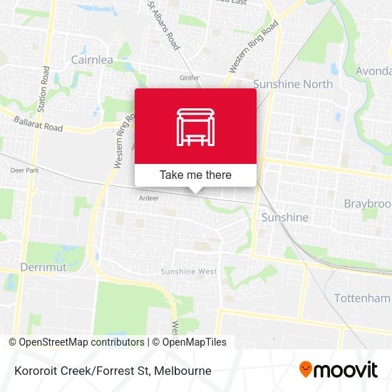 Kororoit Creek/Forrest St map