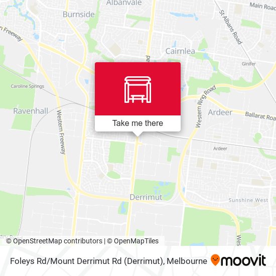 Mapa Foleys Rd / Mount Derrimut Rd