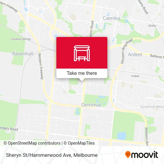 Sheryn St/Hammerwood Ave map