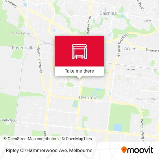 Mapa Ripley Cl/Hammerwood Ave