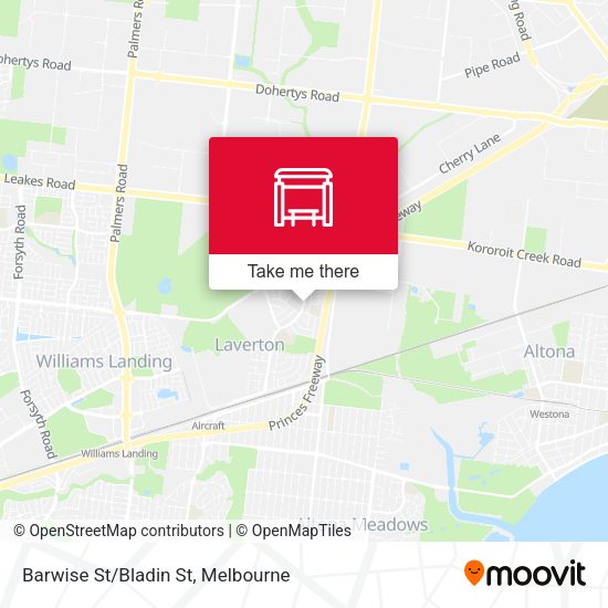 Barwise St/Bladin St map