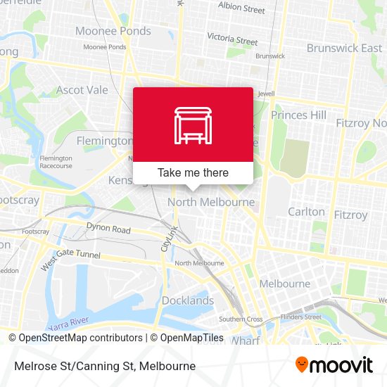 Melrose St/Canning St map