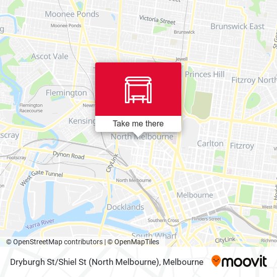 Dryburgh St / Shiel St (North Melbourne) map