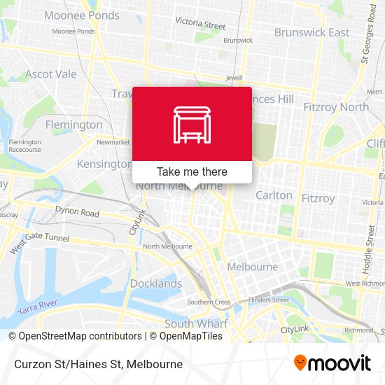 Curzon St/Haines St map