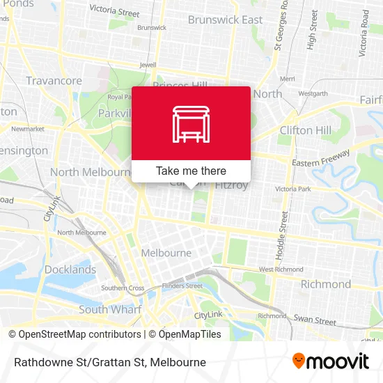Mapa Rathdowne St/Grattan St