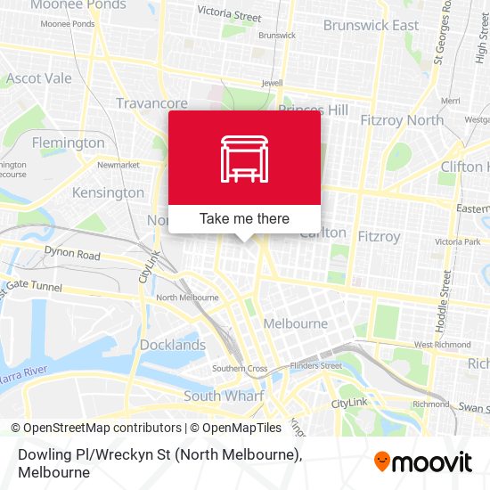 Dowling Pl / Wreckyn St (North Melbourne) map