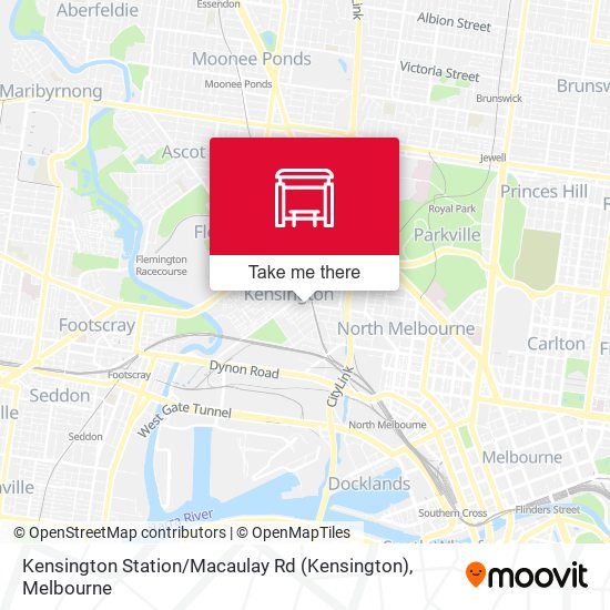 Kensington Station / Macaulay Rd map