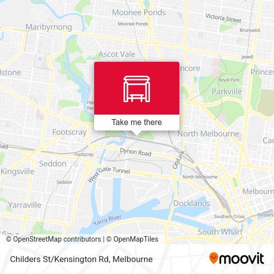 Childers St/Kensington Rd map