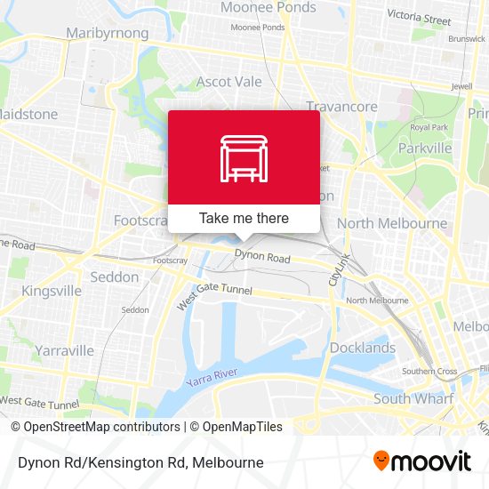 Dynon Rd/Kensington Rd map
