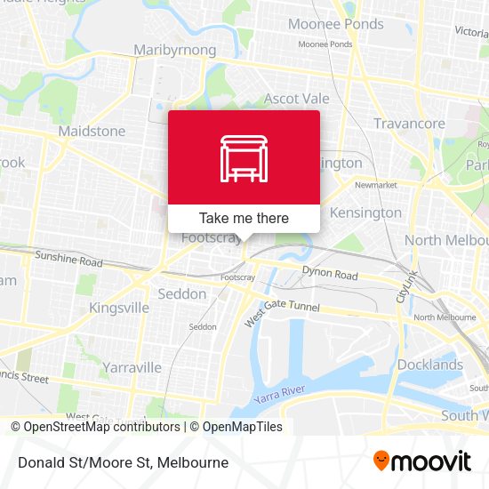 Donald St/Moore St map
