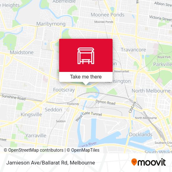 Jamieson Ave/Ballarat Rd map