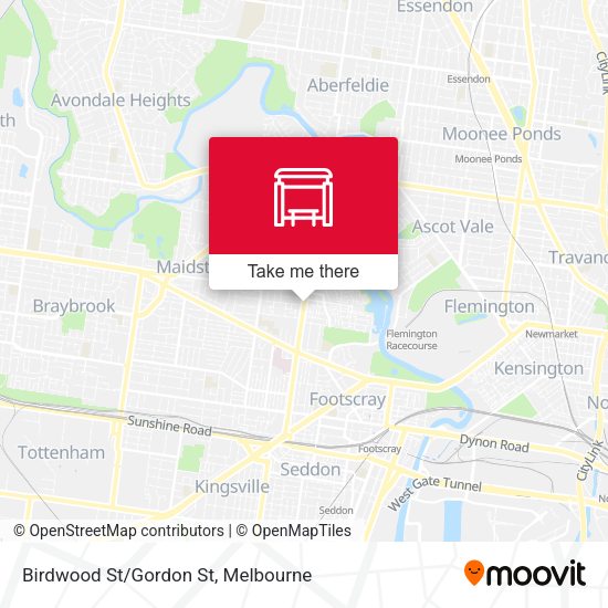 Birdwood St/Gordon St map