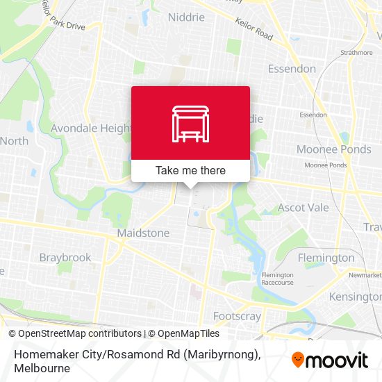 Homemaker City / Rosamond Rd (Maribyrnong) map