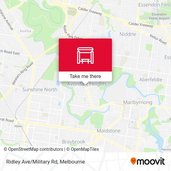 Ridley Ave/Military Rd map