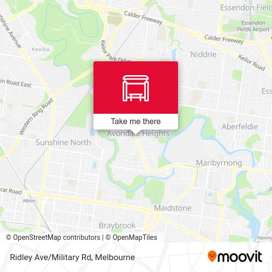 Mapa Ridley Ave/Military Rd