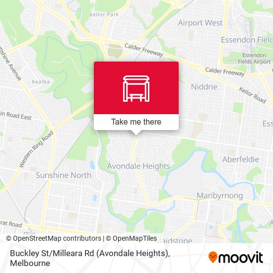 Mapa Buckley St / Milleara Rd (Avondale Heights)