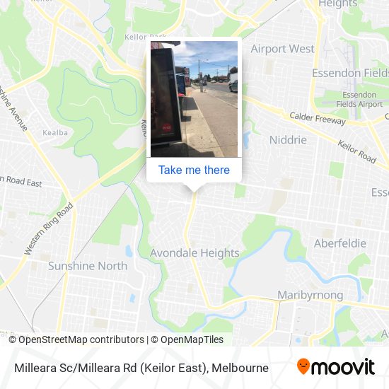 Mapa Milleara Sc / Milleara Rd (Keilor East)