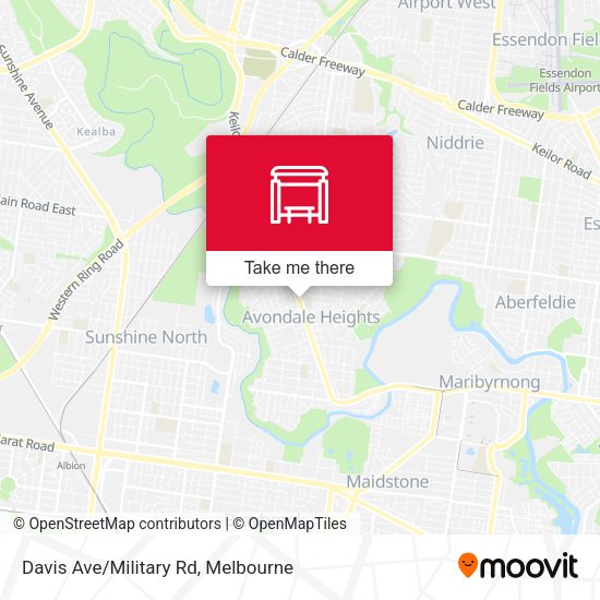 Davis Ave/Military Rd map