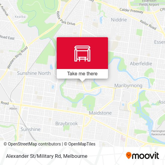 Alexander St/Military Rd map