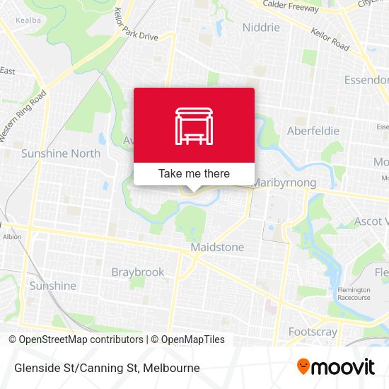 Glenside St/Canning St map