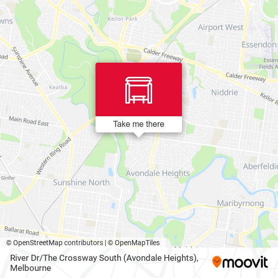 River Dr / The Crossway South (Avondale Heights) map