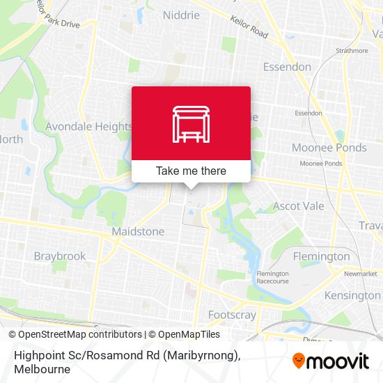 Highpoint Sc / Rosamond Rd (Maribyrnong) map