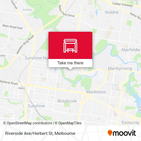 Riverside Ave/Herbert St map
