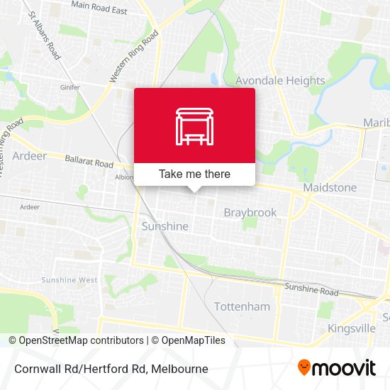 Cornwall Rd/Hertford Rd map