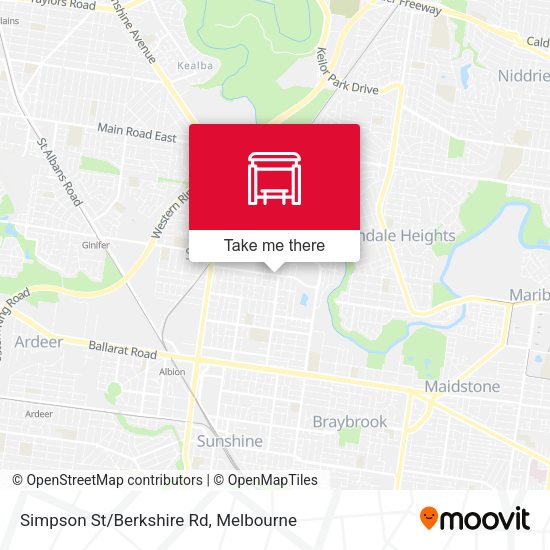 Simpson St/Berkshire Rd map