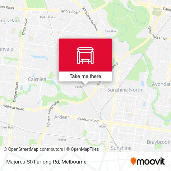 Majorca St/Furlong Rd map