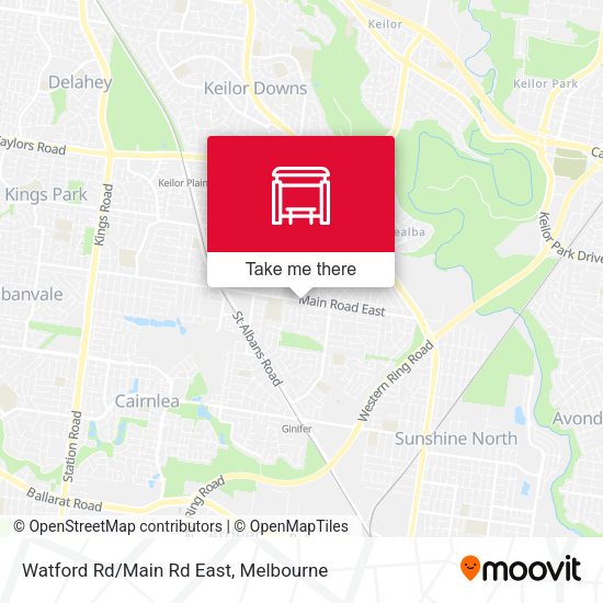 Watford Rd/Main Rd East map