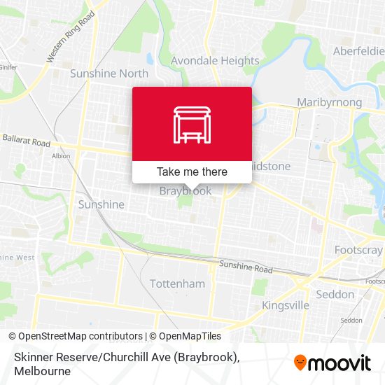 Skinner Reserve / Churchill Ave (Braybrook) map