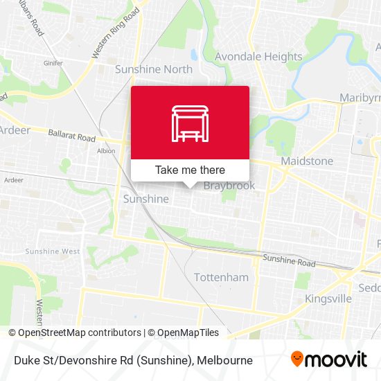 Duke St / Devonshire Rd (Sunshine) map