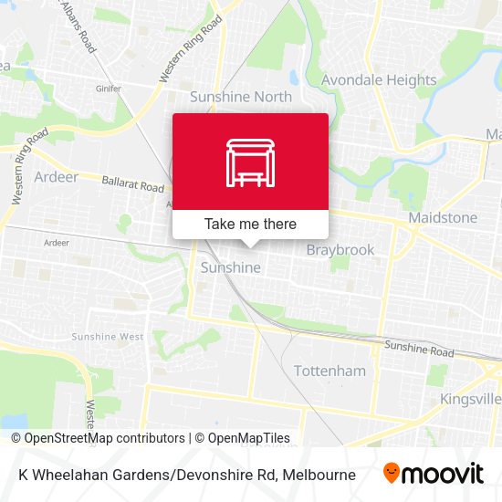 K Wheelahan Gardens / Devonshire Rd map