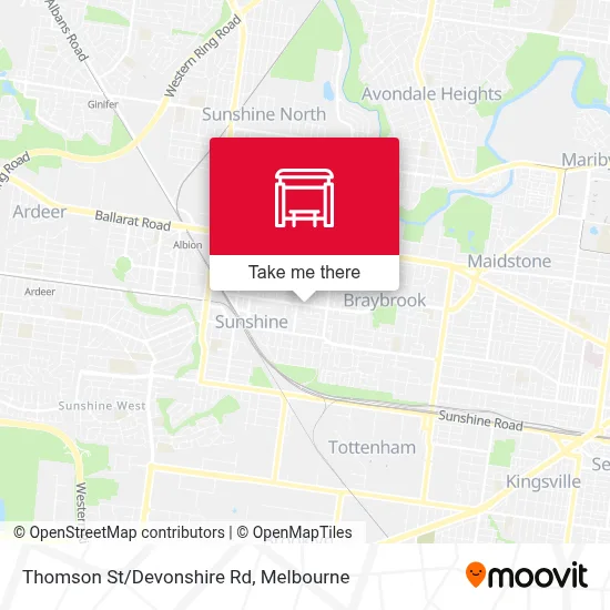 Mapa Thomson St/Devonshire Rd