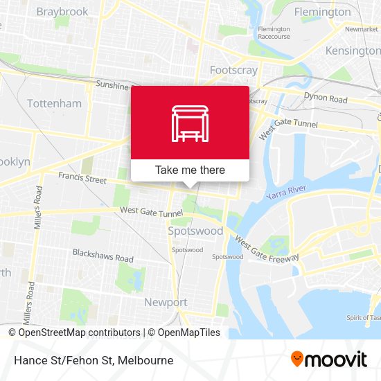 Hance St/Fehon St map