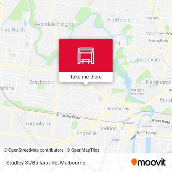 Studley St/Ballarat Rd map