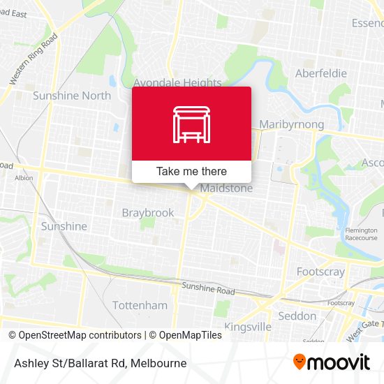 Ashley St/Ballarat Rd map