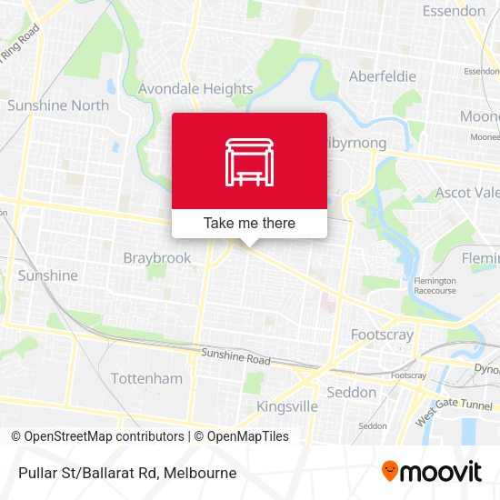 Pullar St/Ballarat Rd map