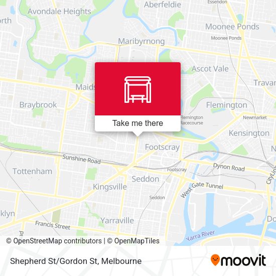 Shepherd St/Gordon St map