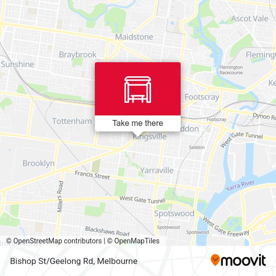 Bishop St/Geelong Rd map
