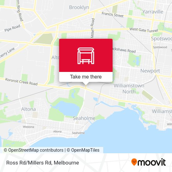 Ross Rd/Millers Rd map