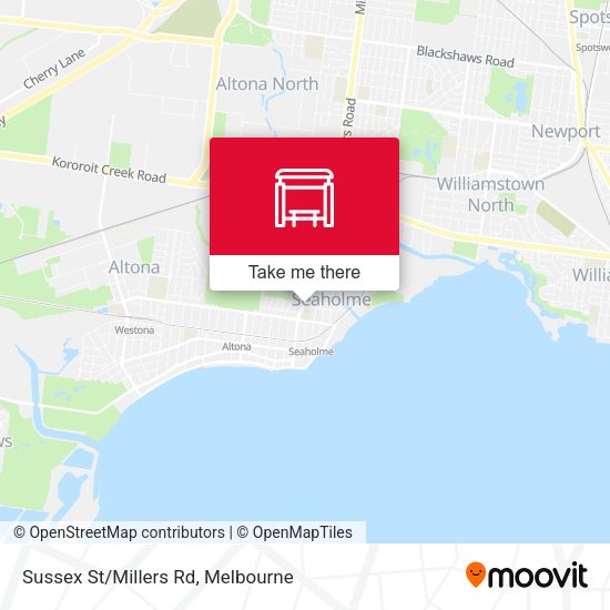 Sussex St/Millers Rd map