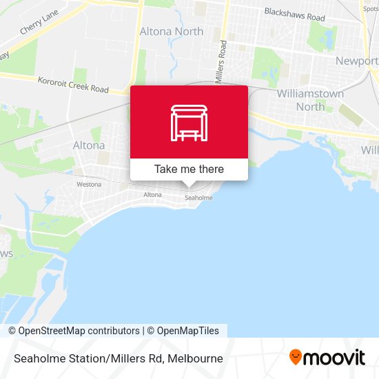 Seaholme Station/Millers Rd map