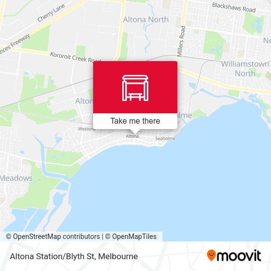 Altona Station/Blyth St map