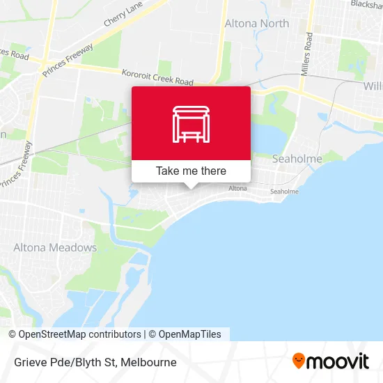 Mapa Grieve Pde/Blyth St