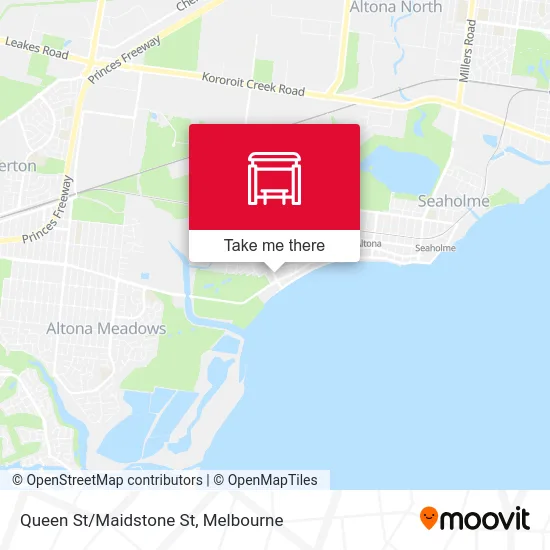 Mapa Queen St/Maidstone St