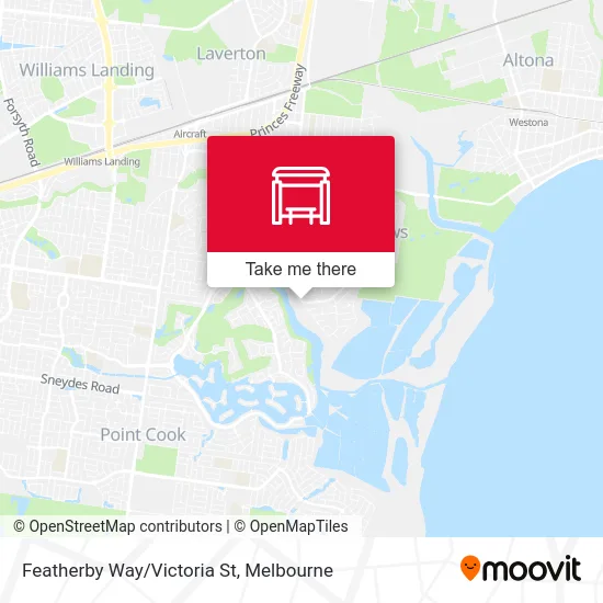 Mapa Featherby Way/Victoria St