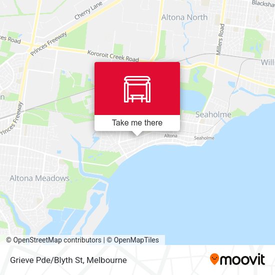 Grieve Pde/Blyth St map